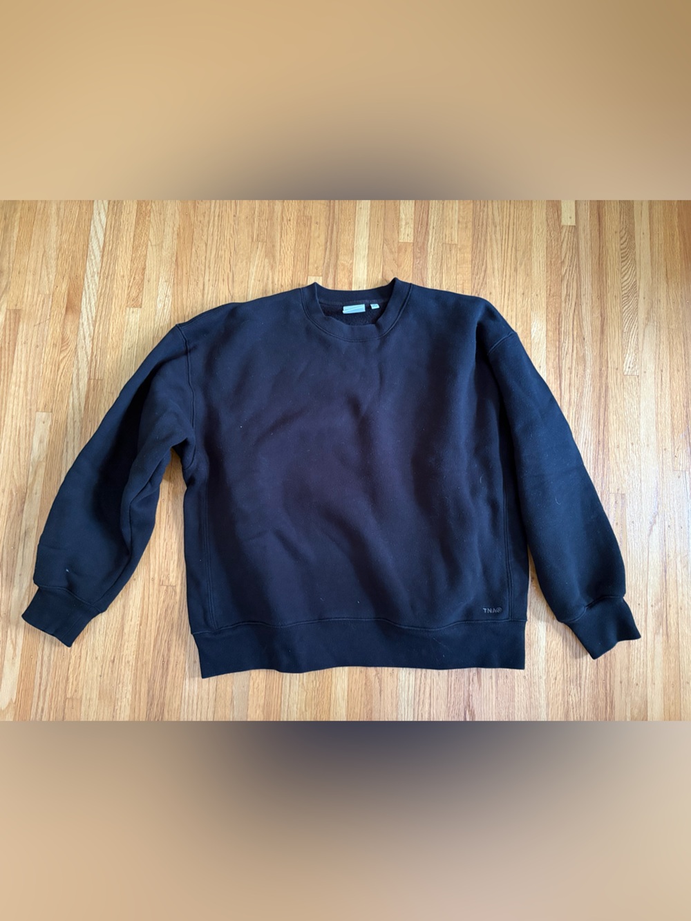 Aritzia TNA Sweatfleece Crewneck Sweater - Black
